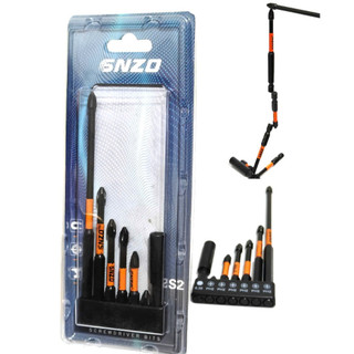 Bộ 7 mũi vít hợp kim từ tính cao chống trượt, mũi tuốc nơ vít 7 chiếc kích thước 25mm-150mm đầu vít PH2 chất liệu thép S