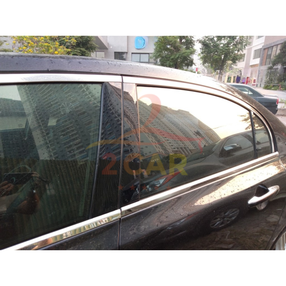 Nẹp viền chân kính và cong kính xe Honda Civic 2007 2008 2009 2010 2011 2012 ( không cột C)