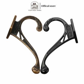 Móc treo kim loại gắn tường Oabu 9.9cm phong cách cổ điển vintage 24a