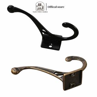 Móc treo kim loại gắn tường Oabu 9.9cm phong cách cổ điển vintage 24a