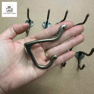 Móc treo kim loại gắn tường Oabu ngang 5,5cm phong cách cổ điển vintage 16a