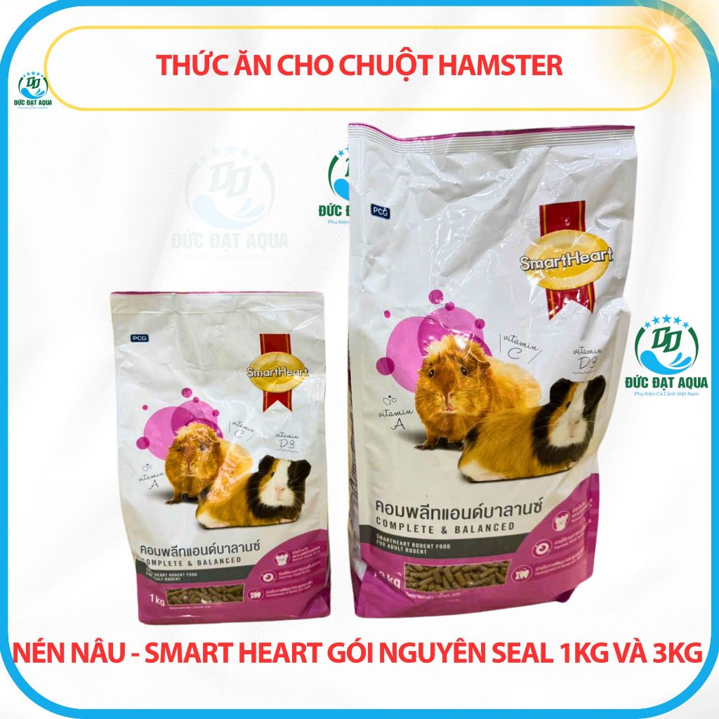 Thức ăn cho chuột Hamster, Chuột Lang, Bọ Ú, Thỏ và các loại thú gặm nhấm - Gói 1kg- 3kg 7