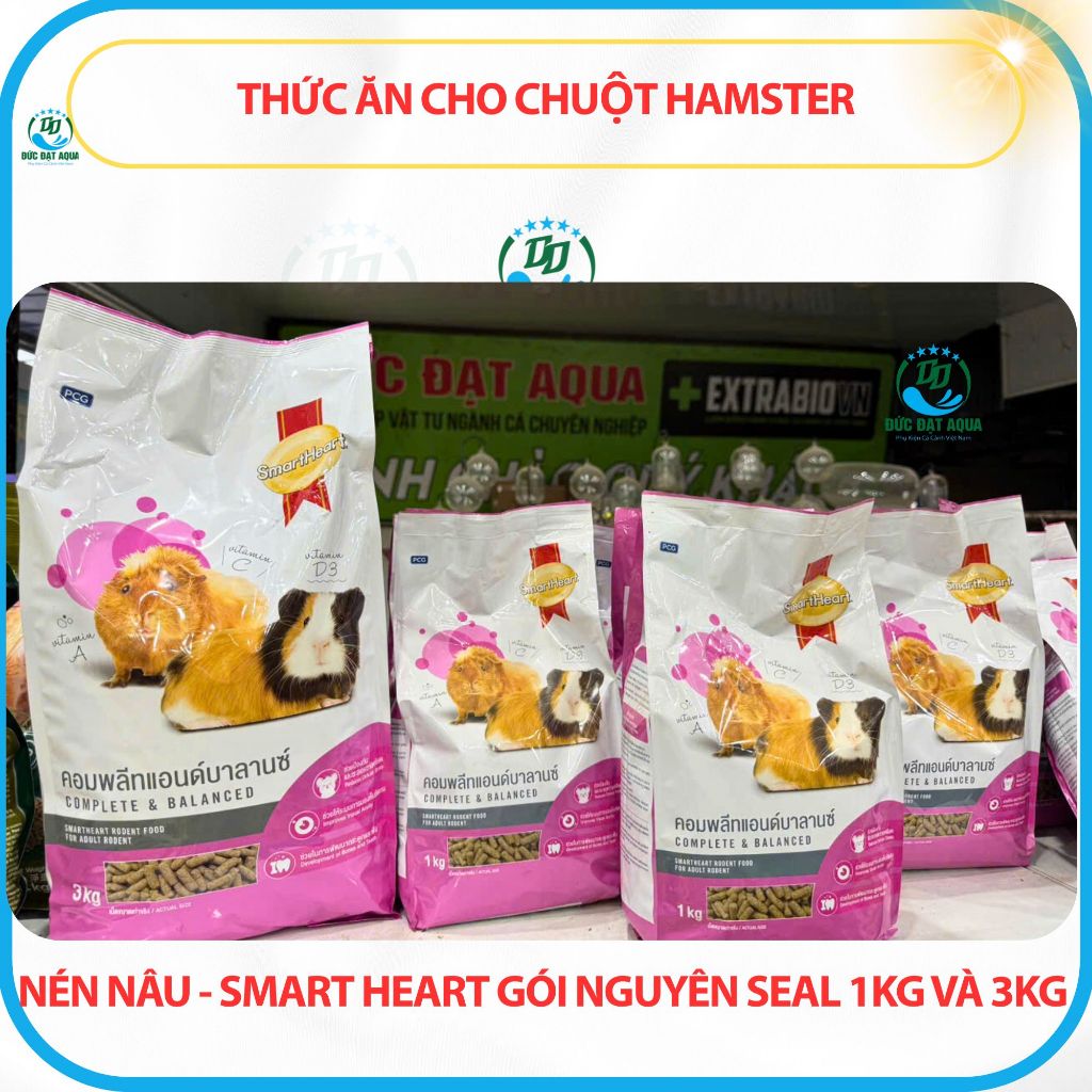 Thức ăn cho chuột Hamster, Chuột Lang, Bọ Ú, Thỏ và các loại thú gặm nhấm - Gói 1kg- 3kg 5