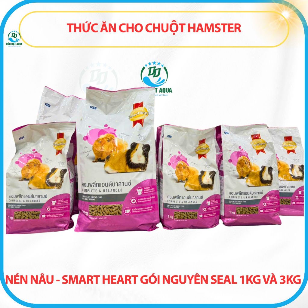 Thức ăn cho chuột Hamster, Chuột Lang, Bọ Ú, Thỏ và các loại thú gặm nhấm - Gói 1kg- 3kg 3