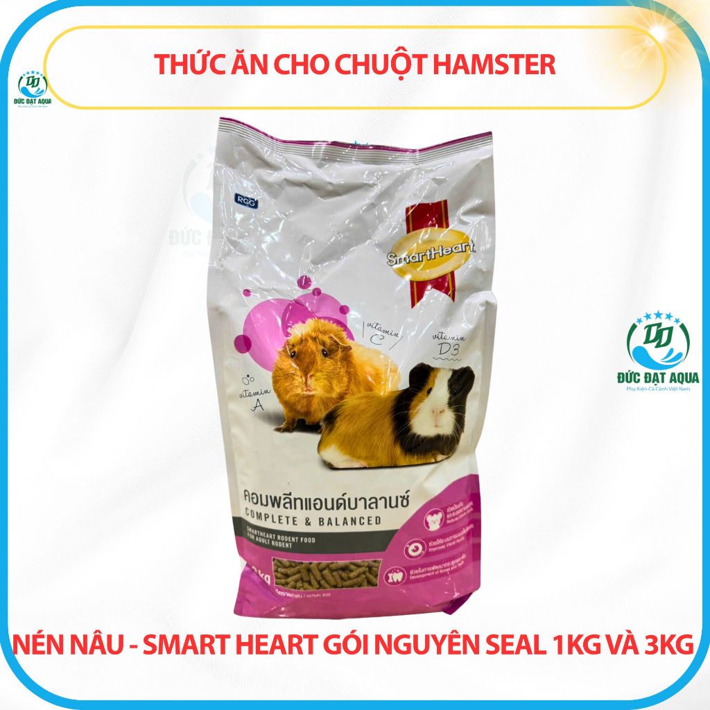 Thức ăn cho chuột Hamster, Chuột Lang, Bọ Ú, Thỏ và các loại thú gặm nhấm - Gói 1kg- 3kg 6