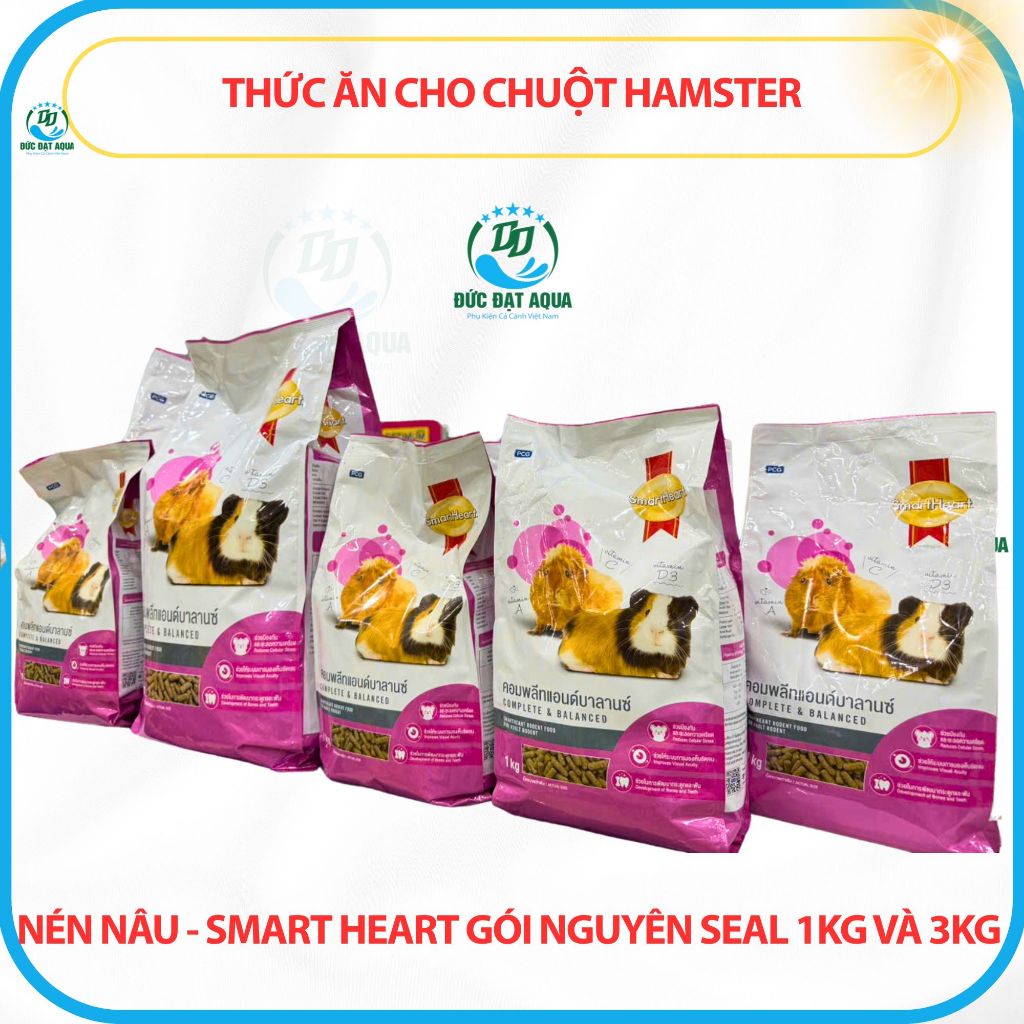 Thức ăn cho chuột Hamster, Chuột Lang, Bọ Ú, Thỏ và các loại thú gặm nhấm - Gói 1kg- 3kg 4