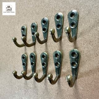 Combo 5-10 móc treo kim loại gắn tường Oabu 2.7cm phong cách cổ điển vintage 17a