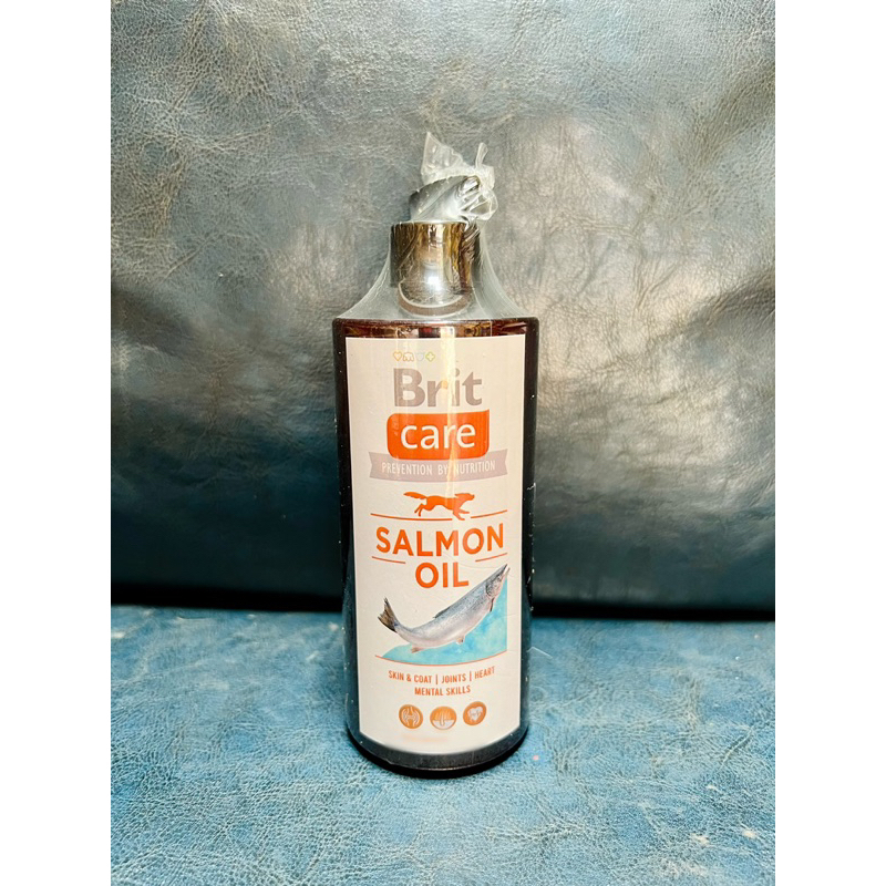 Dầu cá hồi brit care cho chó mèo, mượt lông, giảm rụng lông cho thú cưng, chai chiết 500ml