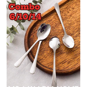 THÌA INOX NHỎ CÀ PHÊ ĂN KEM SỮA CHUA Múc Gia Vị Inox DÀY DẶN BỀN ĐẸP DỄ DÙNG