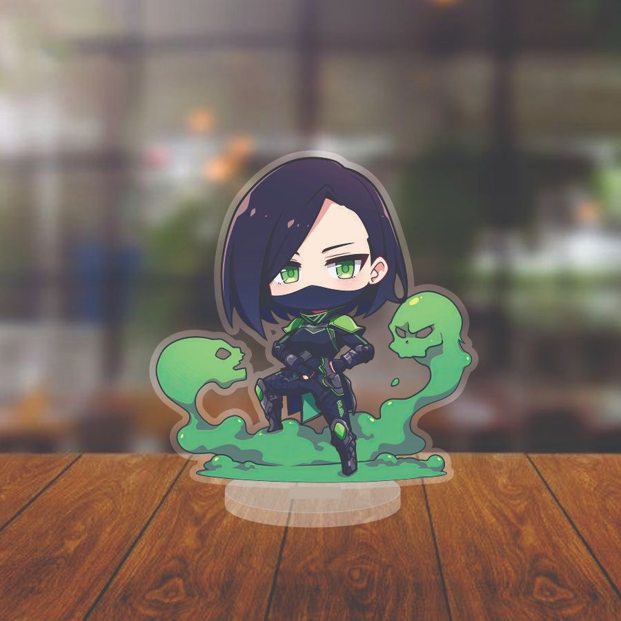 Mô hình Standee Nhân Vật Valorant -  Chất liệu mica- Trang trí để bàn góc học tập (KT :12cm)