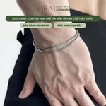 [BH Trọn Đời] Lắc Tay Nam Bạc Ý S925 Thời Trang Hiện Đại Lora Gia Công Đeo Vừa Tay May Mắn Bình An — ảnh 1