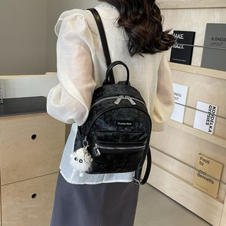 Balo nữ in hình gấu mini đi học đi chơi da pu hình gấu cute dễ thương - 010