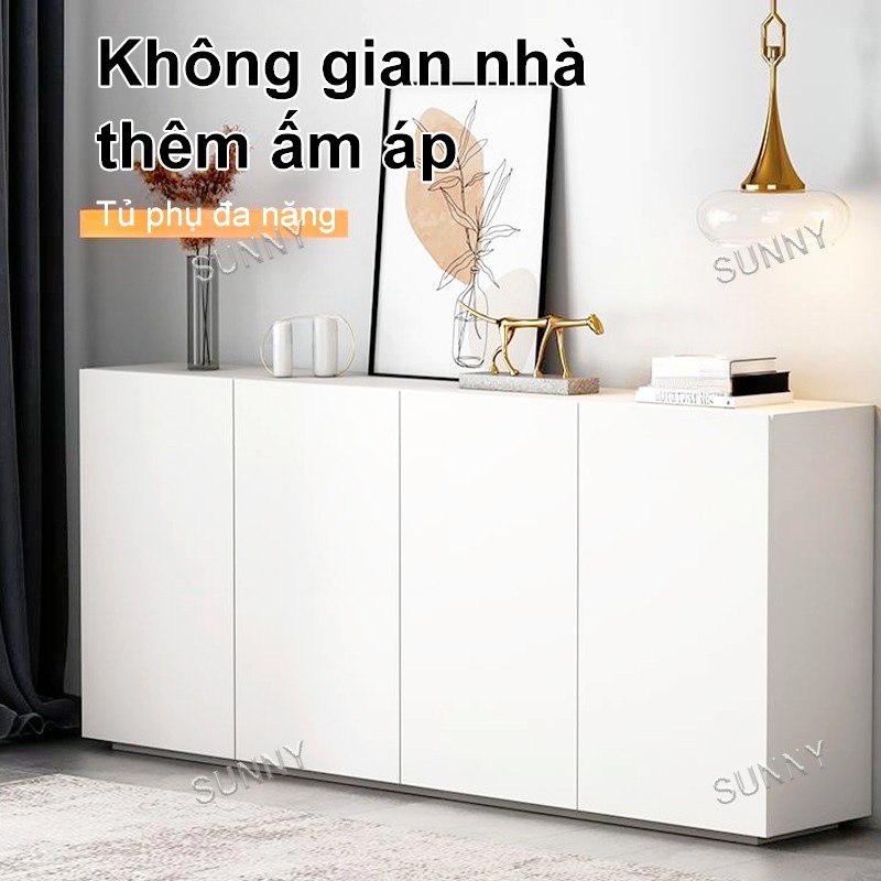 SUNNY Tủ Buffet Đựng Đồ Đa Năng Cao Cấp Tủ Gỗ Mdf Chống Thấm Dung Lượng Lớn Thiết Phù Hợp Làm Tủ Bếp