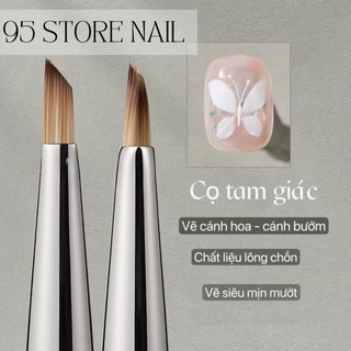 Cọ tam giác vẽ cánh bướm, cánh hoa chất liệu lông chồn - cọ cao cấp mẫu mới vẽ nail siêu hot