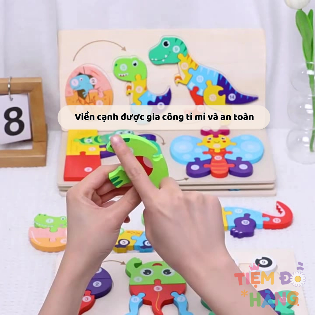 Bộ Ghép 3D Sự Trưởng Thành Của Động Vật, Đồ Chơi Trí Tuệ Cho Bé