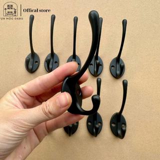 SALE Móc treo kim loại gắn tường màu đen Oabu dài 10.5cm phong cách cổ điển vintage 23a