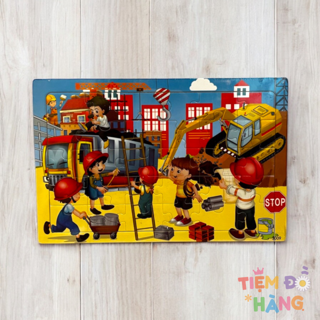 Đồ Chơi Gỗ Tranh Ghép Hình Gỗ 30 Miếng, Đồ Chơi Phát Triển Trí Tuệ Cho Bé