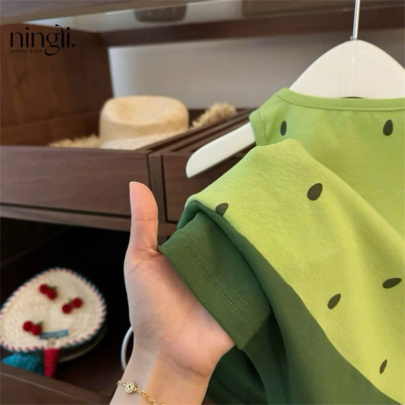 (Order) Váy hoạ tiết dưa hấu mát mẻ mùa hè phong cách ngộ nghĩnh dành cho bé gái gì