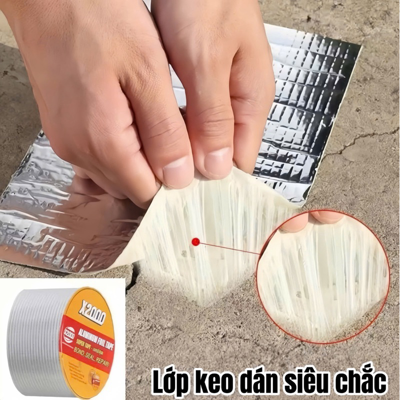 Băng keo chống thấm X2000 siêu dính Nhật Bản chống thấm dột, dán tường, dán mái tôn, dán ống nước