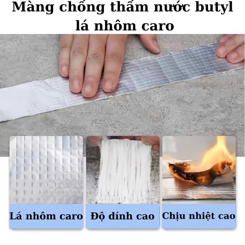 Băng keo chống thấm X2000 siêu dính Nhật Bản chống thấm dột, dán tường, dán mái tôn, dán ống nước