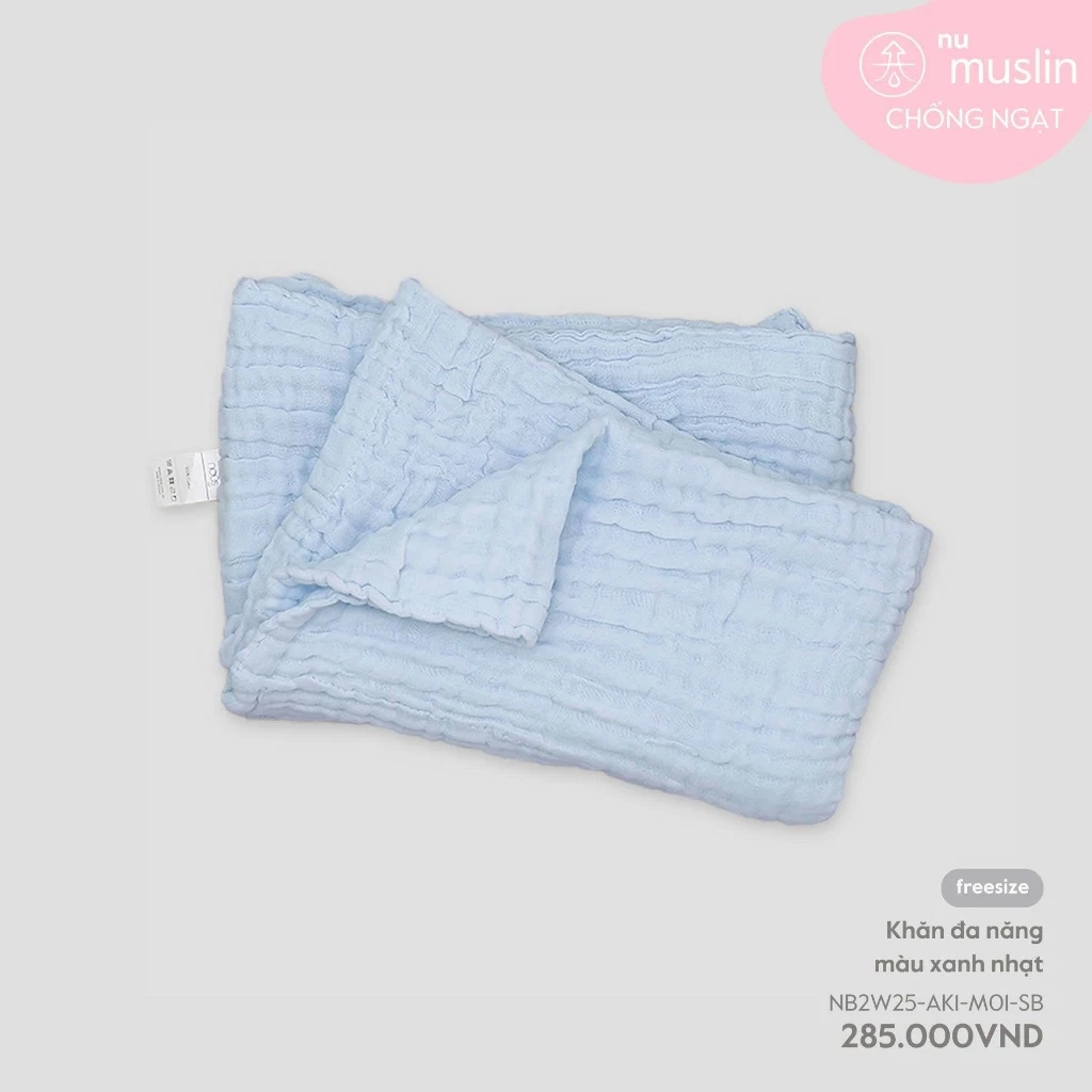 Nous Phụ Kiện Khăn 6 lớp đa năng, khăn tắm cho bé, khăn ủ chất liệu muslin thấm hút tốt size 110x 110cm BST T8