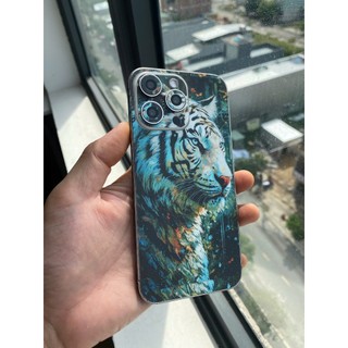 Tấm dán Skin Mặt Sau Hổ MS03 FULL VIỀN 16 pro max, 14 pro max , 13 pro max , 12 pro max , 11 pro max , xs max - FukiShop