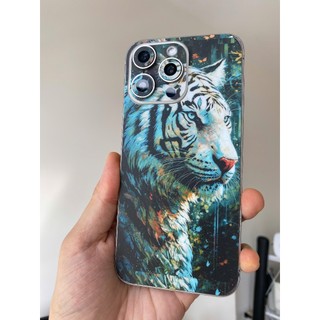 Tấm dán Skin Mặt Sau Hổ MS03 FULL VIỀN 16 pro max, 14 pro max , 13 pro max , 12 pro max , 11 pro max , xs max - FukiShop
