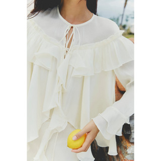 Áo Nữ Flowy Silk Layering, Chất Vải Lụa Gân Thoải Mái, WKI064, SOME HOW STORE