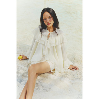Áo Nữ Flowy Silk Layering, Chất Vải Lụa Gân Thoải Mái, WKI064, SOME HOW STORE