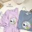 Áo thun nữ YUSTUDIO 3158 cotton khô, áo phông nữ form rộng tay lỡ mẫu Snooppy Mùa Hè