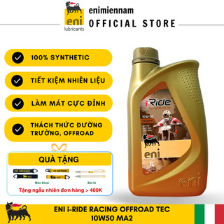 (Nhập khẩu) Nhớt Eni I-Ride Racing Offroad 10W50 cho xe moto PKL/ cào cào (full tổng hợp)