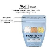 Túi trữ sữa bột Molli cho mẹ cực tiện