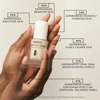 Tinh Chất Cấp Ẩm Verso Hydration Serum Làm Dịu Da Nhạy Cảm,Phục Hồi Da Mất Nước 30ml