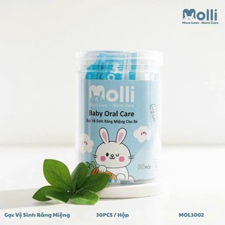 Gạc răng miệng cho bé dạng que Molli