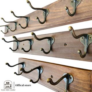 Móc treo gỗ kim loại gắn tường Oabu phong cách decor vintage cổ điển MG03