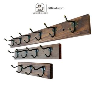 Móc treo gỗ kim loại gắn tường Oabu phong cách decor vintage cổ điển MG03
