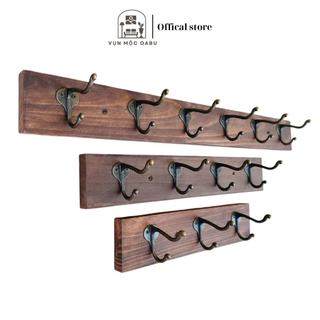Móc treo gỗ kim loại gắn tường Oabu phong cách decor vintage cổ điển MG03