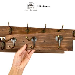 Móc treo gỗ kim loại gắn tường Oabu phong cách decor vintage cổ điển MG03