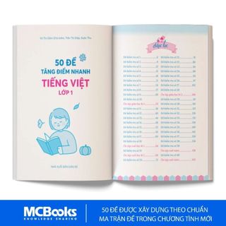 Sách - 50 Đề Tăng Điểm Nhanh Tiếng Anh Lớp 1