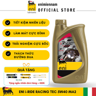 (Nhập khẩu) ENI i-RIDE RACING TEC 5W40, API SP mới, gốc PAO