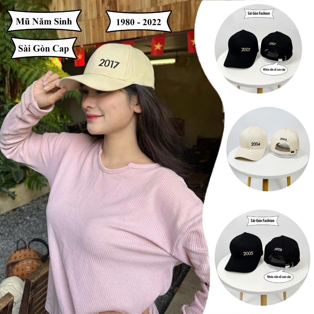 Mũ Năm Sinh | Nón chất Kaki Cao cấp Thời trang Unisex Nam Nữ