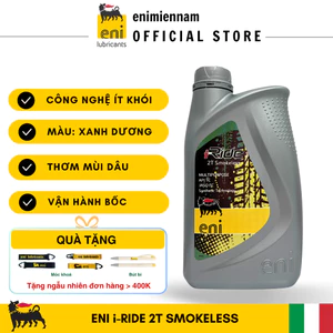 Nhớt 2 thì không khói, eni 2T SML, chuẩn chất lượng châu Âu