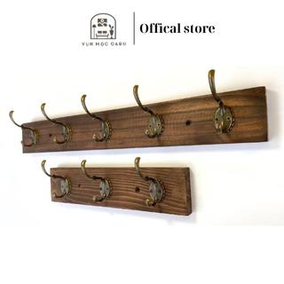 Móc treo gỗ kim loại gắn tường Oabu phong cách decor vintage cổ điển MG02