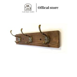 Móc treo gỗ kim loại gắn tường Oabu phong cách decor vintage cổ điển MG02