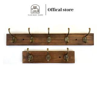 Móc treo gỗ kim loại gắn tường Oabu phong cách decor vintage cổ điển MG02
