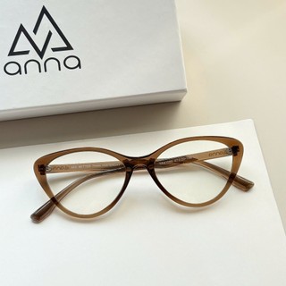 Gọng kính mắt thời trang nam nữ ANNA dáng mắt mèo cá tính chất liệu nhựa dẻo 81088
