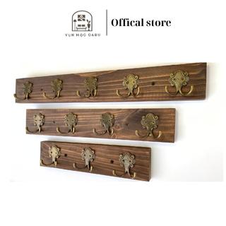 Móc treo gỗ kim loại gắn tường Oabu phong cách decor vintage cổ điển MG05