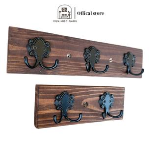 Móc treo gỗ kim loại gắn tường Oabu phong cách decor vintage cổ điển MG06
