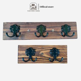 Móc treo gỗ kim loại gắn tường Oabu phong cách decor vintage cổ điển MG06