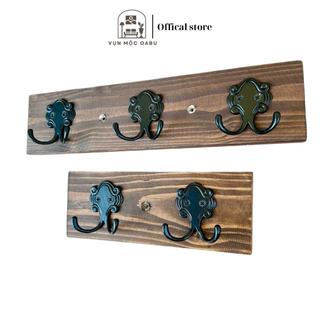 Móc treo gỗ kim loại gắn tường Oabu phong cách decor vintage cổ điển MG06